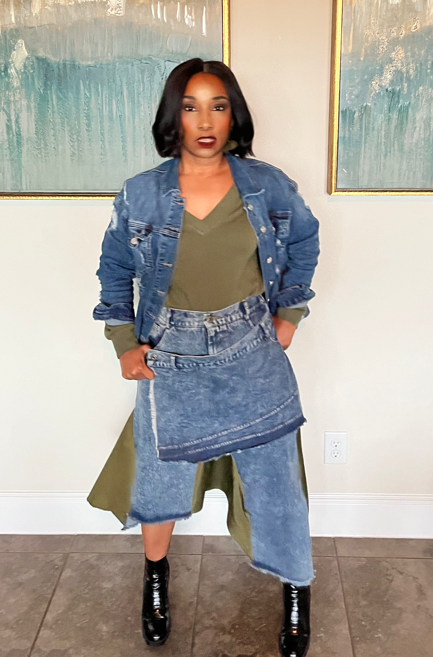 Groovy Green Skirt